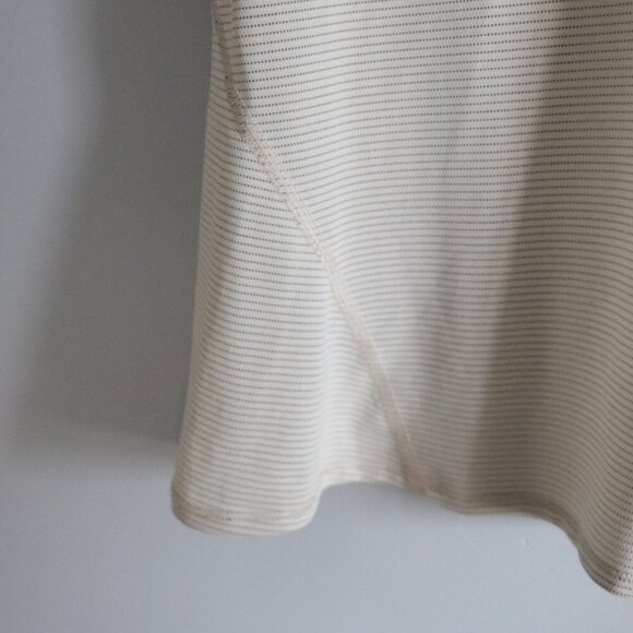Lululemon Women's Striped Sz 6 Pedal To The Medal Slim Active Stretch T-Shirt - Picture 7 of 9